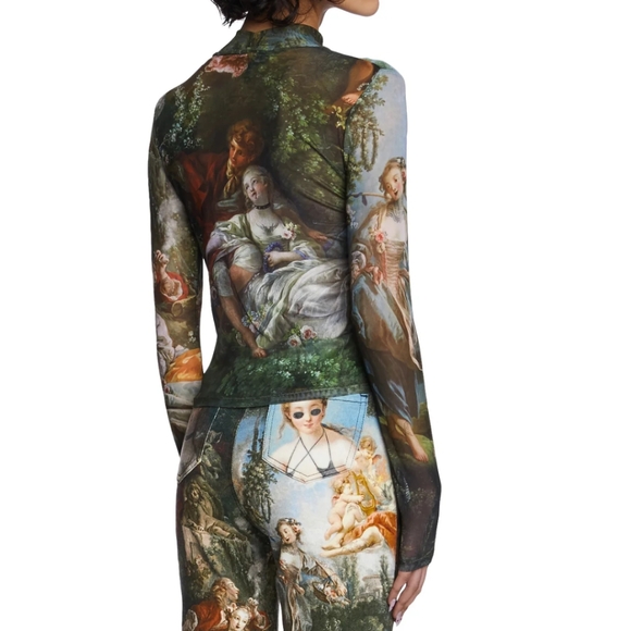 Dolls Kill Current Mood DA VINCI'S DEMONS Mesh Top - Picture 5 of 16